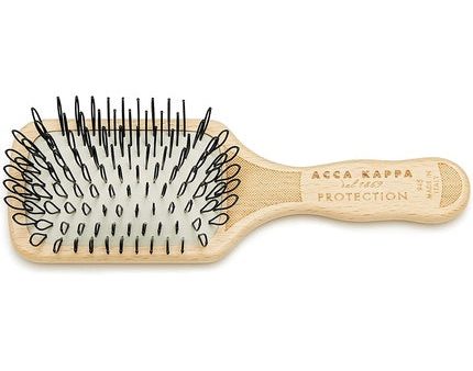 ACCA KAPPA Protection Beech Wood Looped Nylon Paddle Brush Travel Size Online Hot Sale