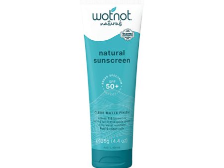 Wotnot Naturals Natural Sunscreen SPF 50+ 125g Supply