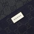 Gucci HALF GG LOGO WOOL SCARF 344994  Black Supply