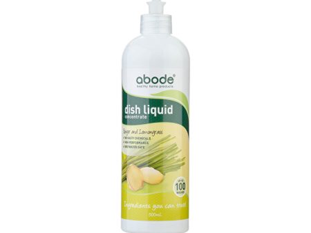 Abode Cleaning Products Abode Dish Liquid Concentrate Ginger & Lemongrass 500ml For Discount