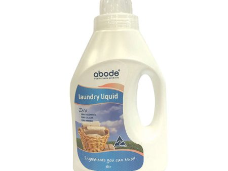 Abode Cleaning Products Abode Laundry Liquid (Front & Top Loader) Zero 1000ml Cheap