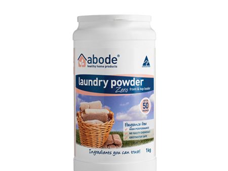 Abode Cleaning Products Abode Laundry Powder (Front & Top Loader) Zero 1kg Online Sale