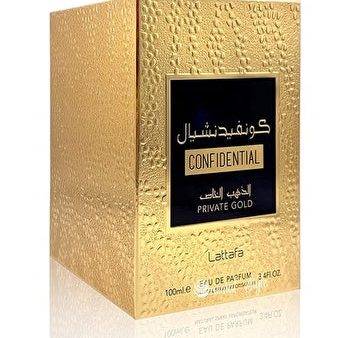 Lattfa Confidential Private Gold Men s Perfume 100ml Sale