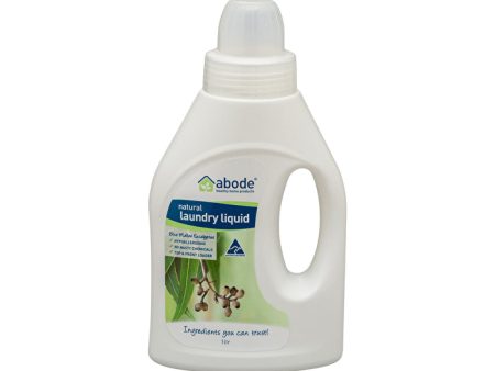 Abode Cleaning Products Abode Laundry Liquid (Front & Top Loader) Blue Mallee Eucalyptus 1000ml Supply