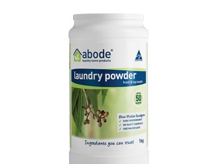 Abode Cleaning Products Abode Laundry Powder (Front & Top Loader) Blue Mallee Eucalyptus 1kg Online