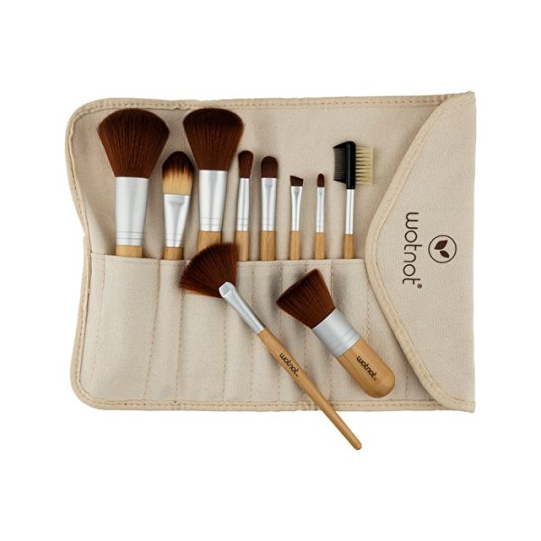 Wotnot Naturals Vegan Makeup Brushes x 10 Set on Sale