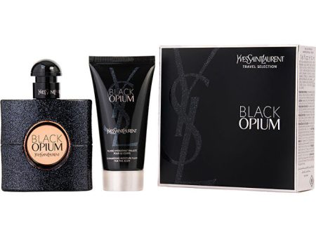 Yves Saint Laurent Black Opium Eau De Parfum Spray 50ml 1.6oz & Shimmering Body Lotion 50ml 1.7oz Sale