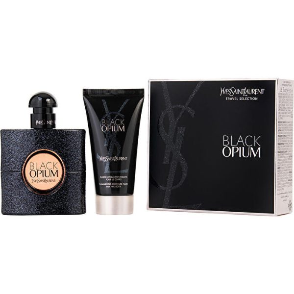 Yves Saint Laurent Black Opium Eau De Parfum Spray 50ml 1.6oz & Shimmering Body Lotion 50ml 1.7oz Sale