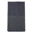 Gucci HALF GG LOGO WOOL SCARF 344994  Taupe Beige For Sale