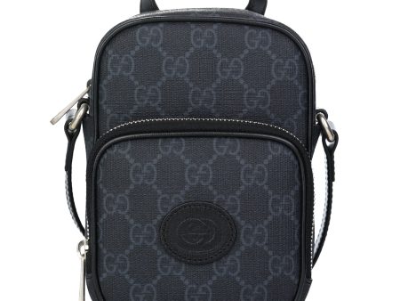 Gucci Interlocking G Mini Shoulder Bag 672952  Black For Discount