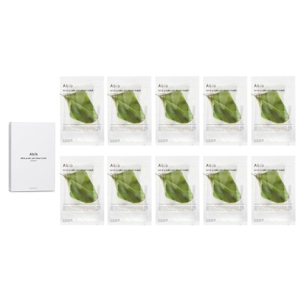 Abib Mild Acidic pH Sheet Mask Heartleaf Fit  30mlx10pcs Online Hot Sale