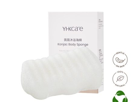 YHKCARE Konjac Body Sponge (Pure)  1 pc Hot on Sale