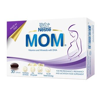 Nestle MOM Vitamins and Minerals with DHA  30 Capsules Online