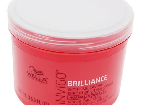 Wella Invigo Brilliance Mask For Fine Hair by Wella for Unisex - 16.9 oz Mask Hot on Sale