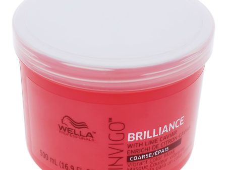 Wella Invigo Brilliance Mask For Coarse Hair by Wella for Unisex - 16.9 oz Mask Online Sale