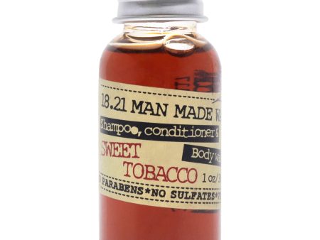 18.21 Man Made Man Made Wash - Sweet Tobacco by 18.21 Man Made for Men - 1 oz 3-In-1 Shampoo, Conditioner and Body Wash on Sale