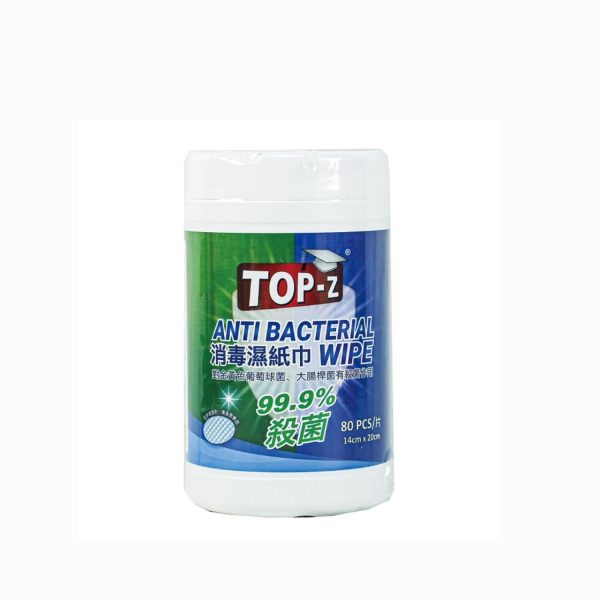 TOP-Z TOP-Z Anti Bacterial Wipe 80 pcs  420x320x370 Online Sale